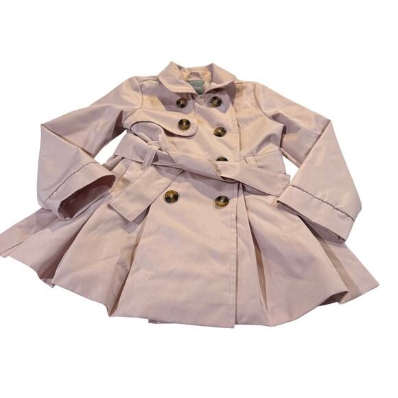 Tahari Other - Tahari Toddler Girl 3T Lined Trench Raincoat Pastel Pink